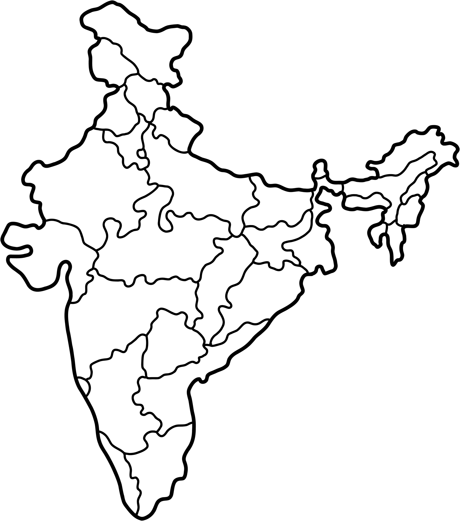 Map of India (PNG)
